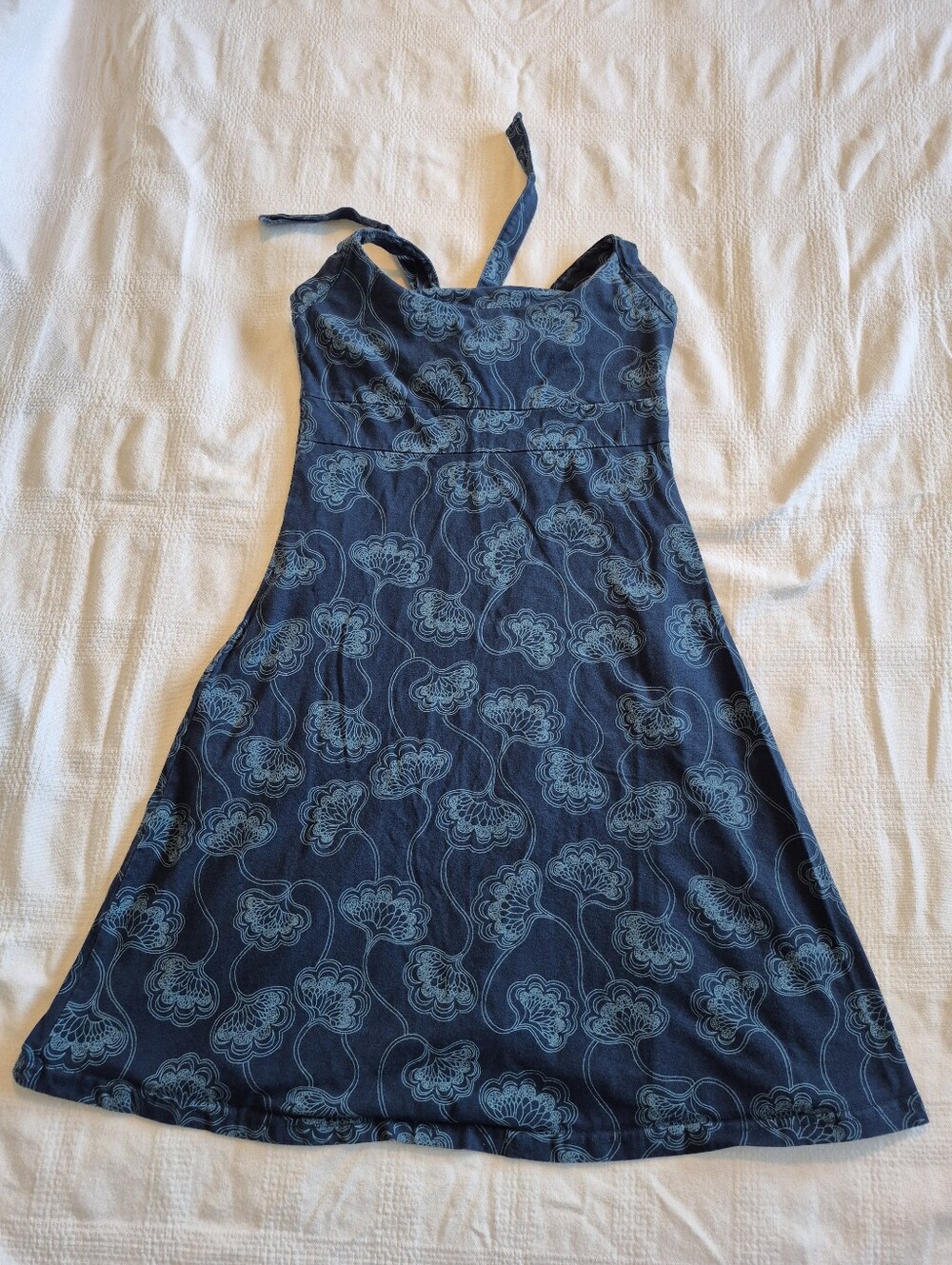 Patagonia women's small halter dress, ties sewn to dress can be removed VGUC
